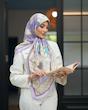 روسری ابریشم ژاکارد دیبا