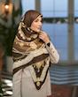 روسری ابریشم ژاکارد آوین
