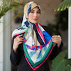 روسری ابریشم ژاکارد روناک