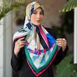 روسری ابریشم ژاکارد روناک