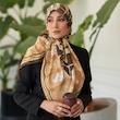 روسری ابریشم ژاکارد روژان