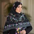 روسری ابریشم ژاکارد لارا