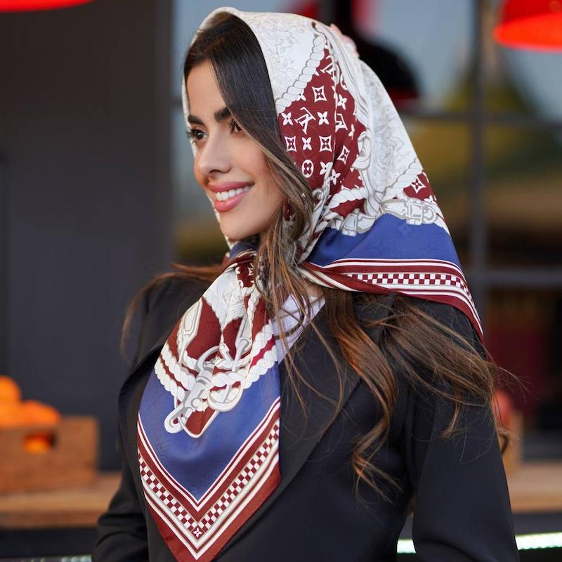 روسری ابریشم ژاکلین