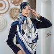 روسری ابریشم ژاکارد دیما