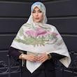 روسری ابریشم ژاکارد آوینا