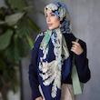 روسری ابریشم ژاکارد آوینا