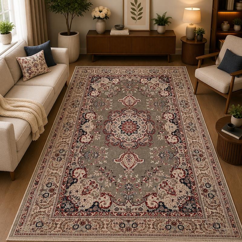 فرشینه طرح ابریشم ترک ۴ متری ۱۵۰×۲۲۵