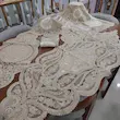 رومیزی دانتل مخمل الیزه ترک ۵ تکه جاسمین