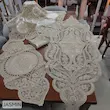 رومیزی دانتل مخمل الیزه ترک ۵ تکه جاسمین