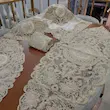 رومیزی دانتل مخمل الیزه ترک ۵ تکه آنجل