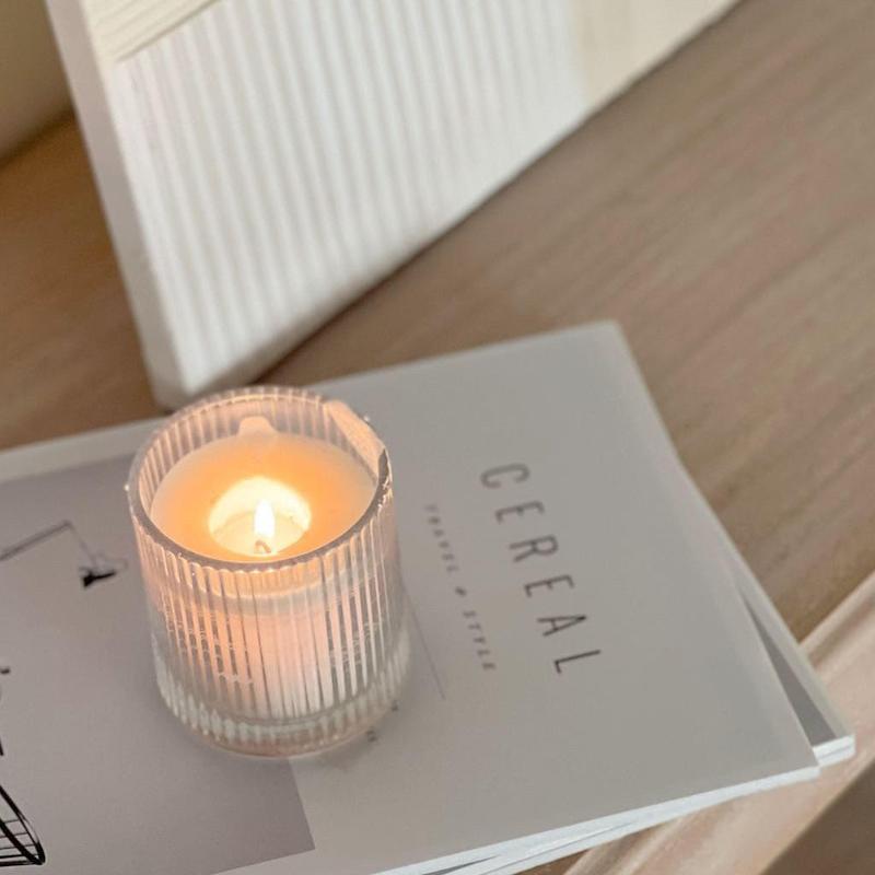 شمع شیشه ای 