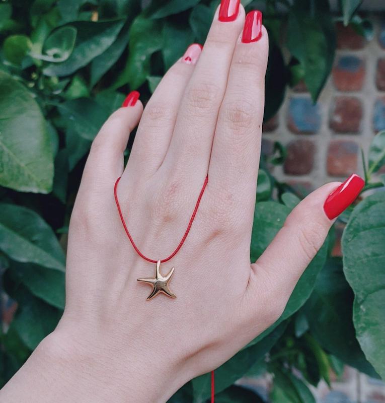 پلاک طلا ستاره دریایی