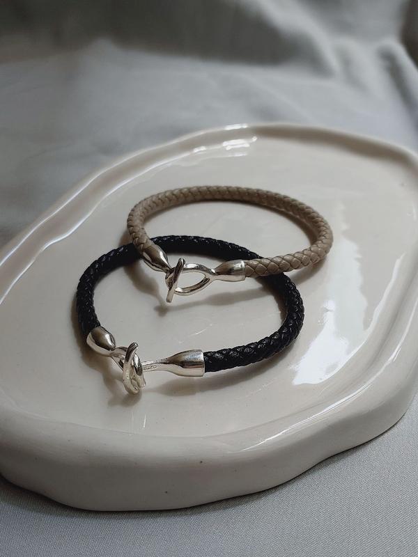 دستبند نقره لنگر