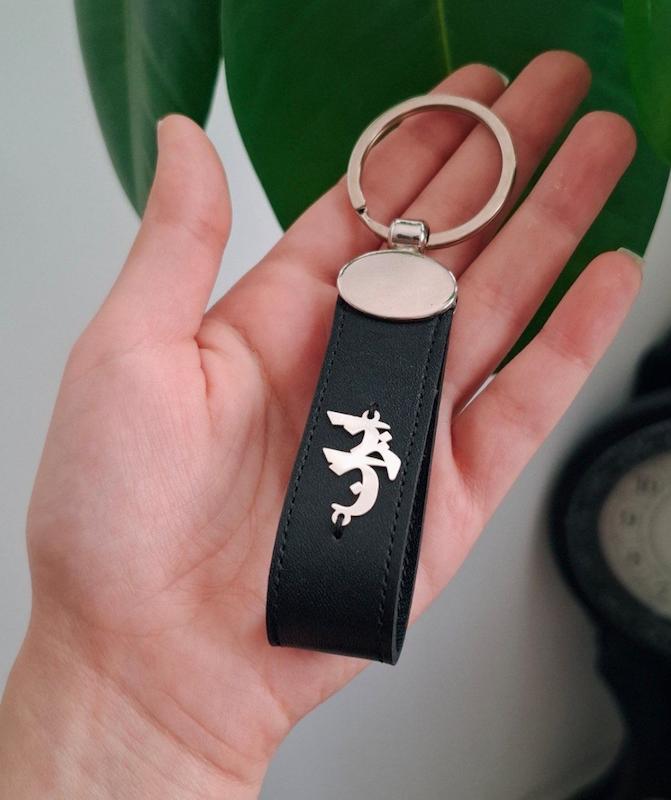 سرکلیدی چرم‌ و نقره