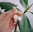 گوشواره نقره گل بابونه