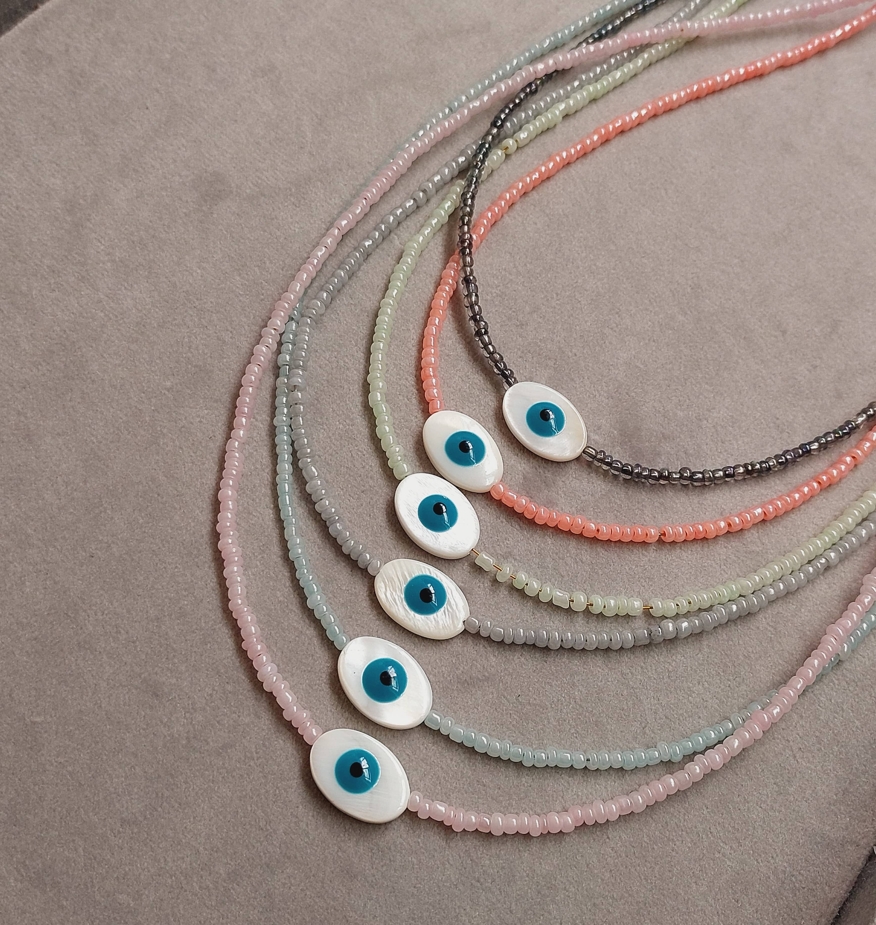 گردنبند چشم نظر صدف