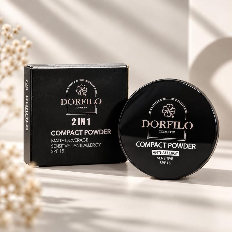 پنکیک دو کاره دورفیلو 2 در 1 Compact Powder