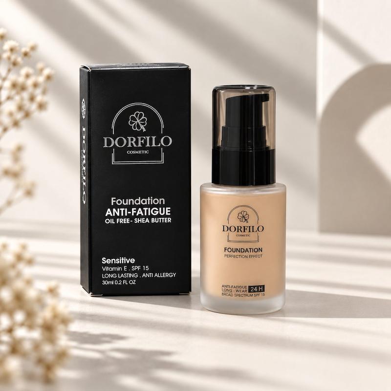کرم پودر دورفیلو DORFILO Foundation با پوشش بالا و SPF15