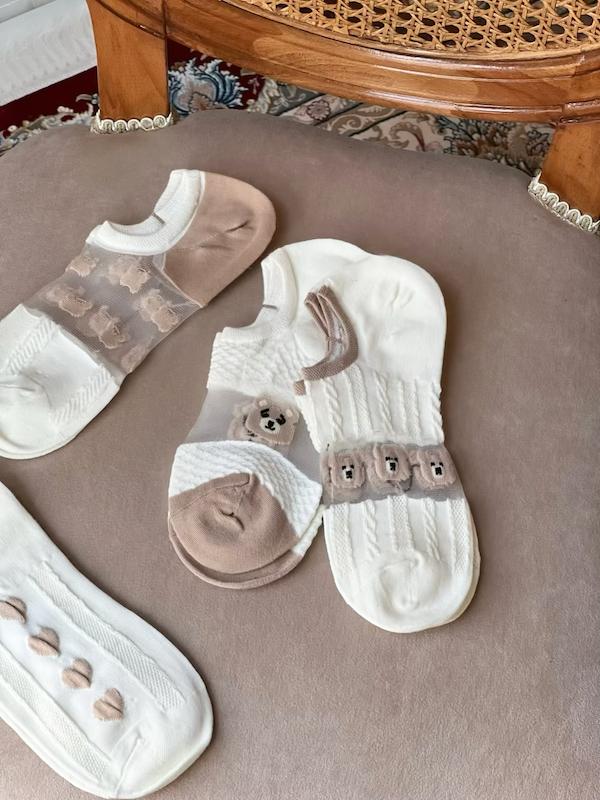 جوراب تابستونی تدی🤎🧸✨