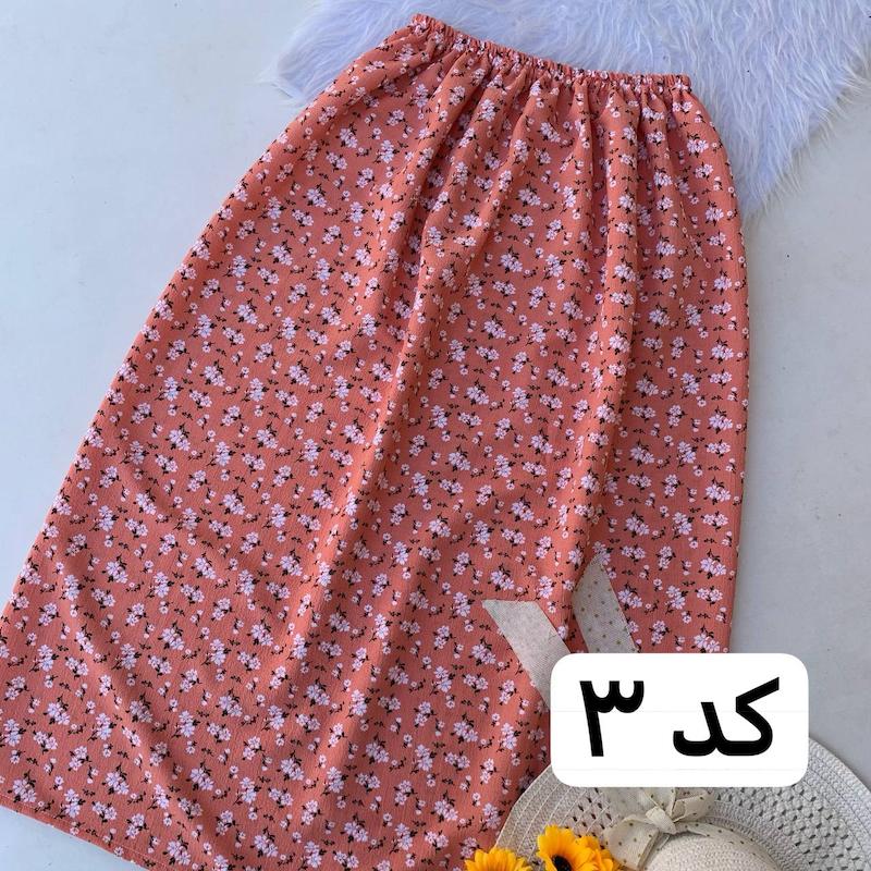 دامن بلند کرپ پفکی 