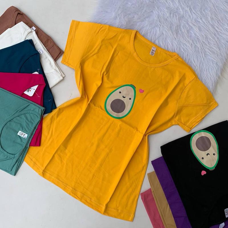 تیشرت اقتصادی زنانه آووکادو کد 10 