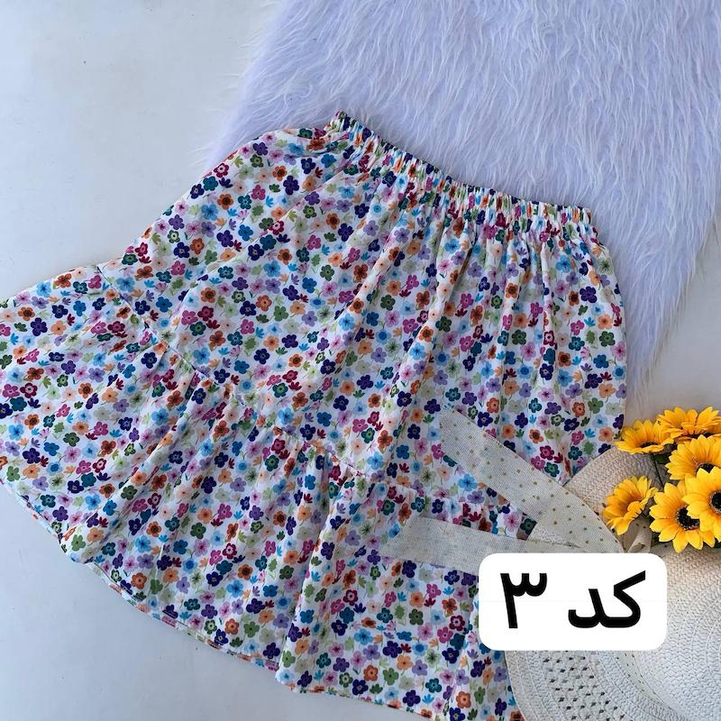دامن کوتاه چیندار 