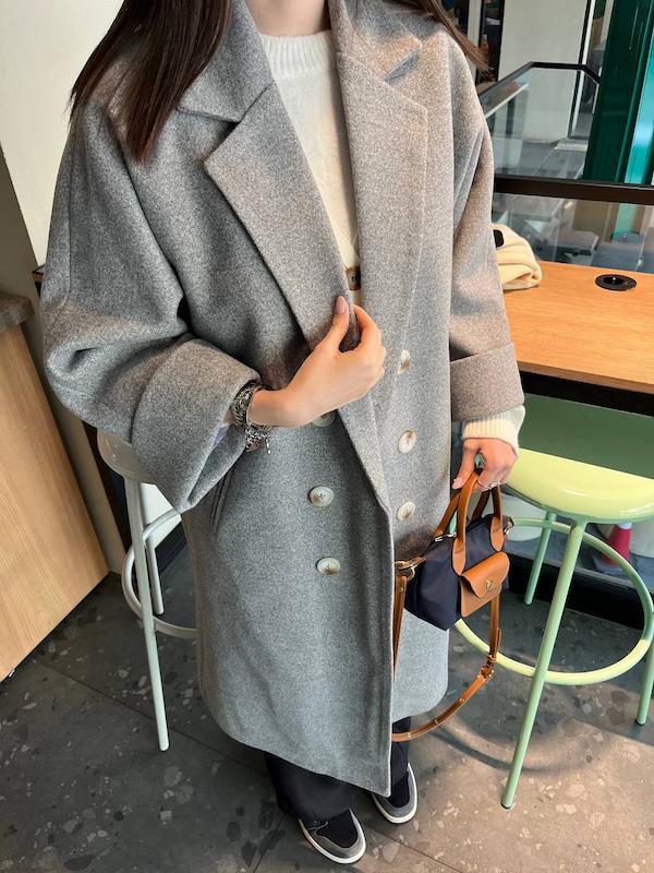 پالتو بلند طوسی