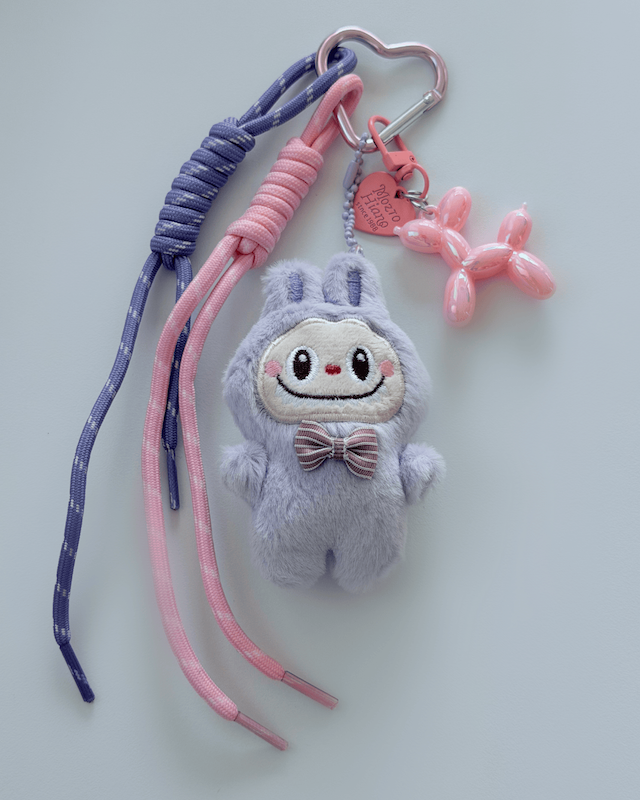 چارم بگ labubu بنفش