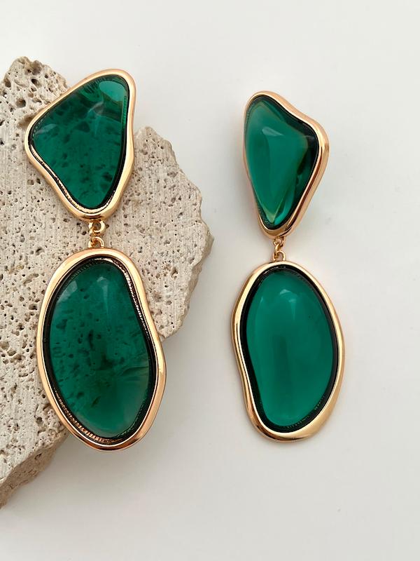 گوشواره سبز آبنباتی 