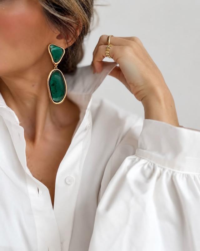 گوشواره سبز آبنباتی 