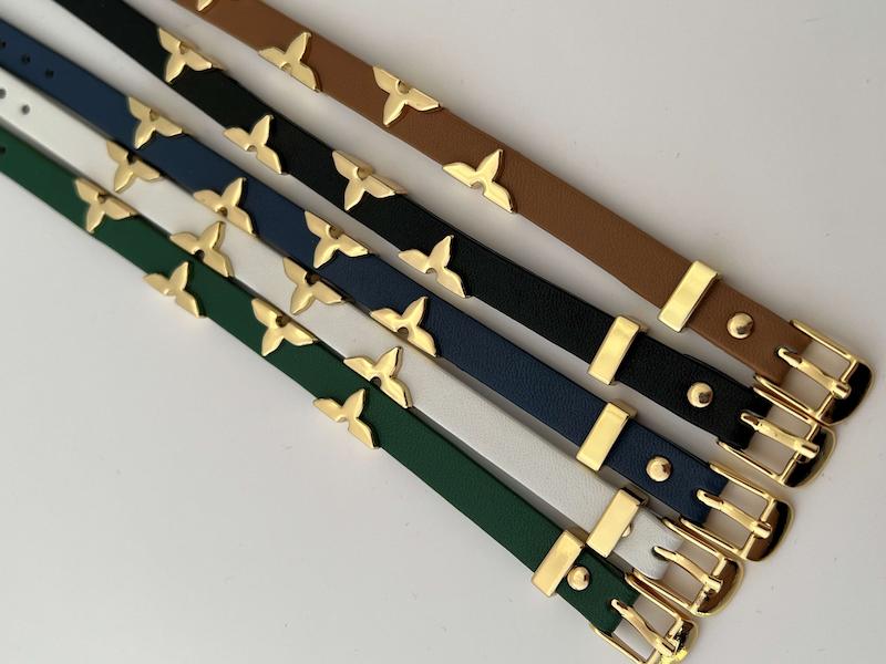 دستبند بند چرمی لویی ویتون 