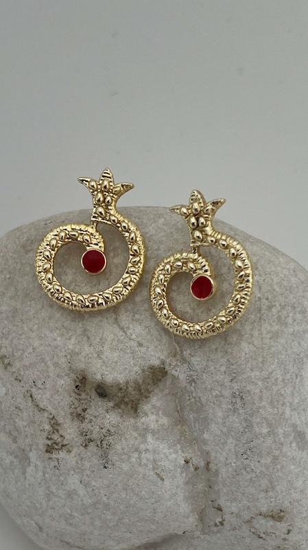 گوشواره انار یلدایی 