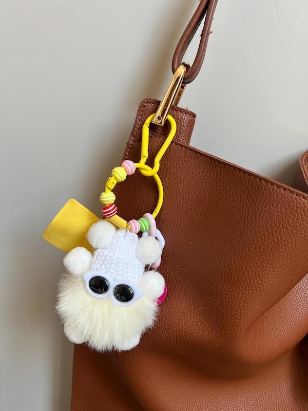 چارم بگ POM POM سفید 