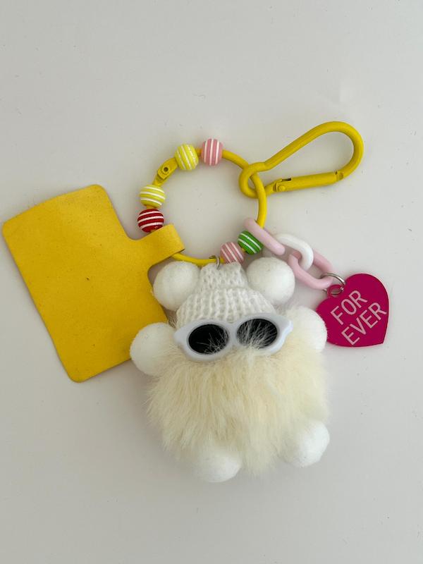 چارم بگ POM POM سفید 