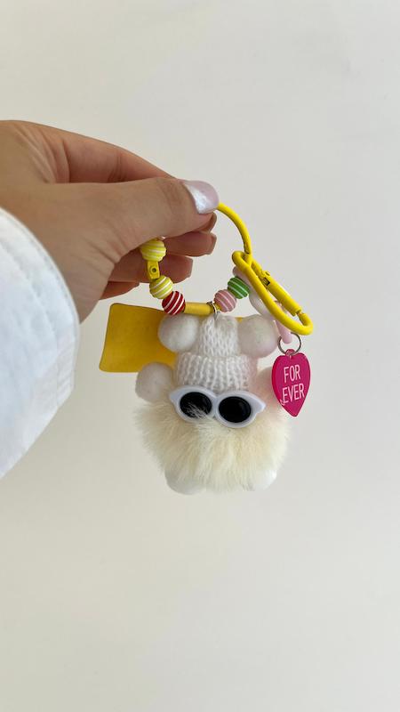 چارم بگ POM POM سفید 