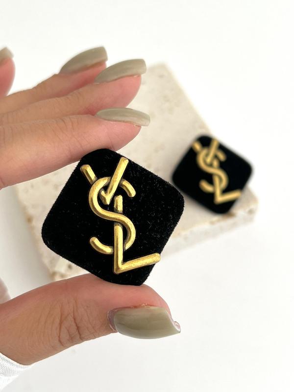 گوشواره مخملی YSL