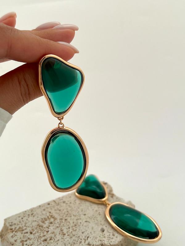 گوشواره سبز آبنباتی 