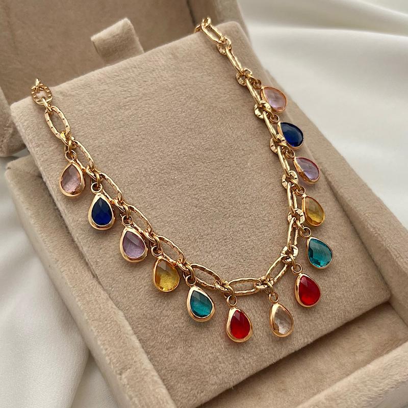 گردنبند آبشار رنگین کمان ژوپینگ