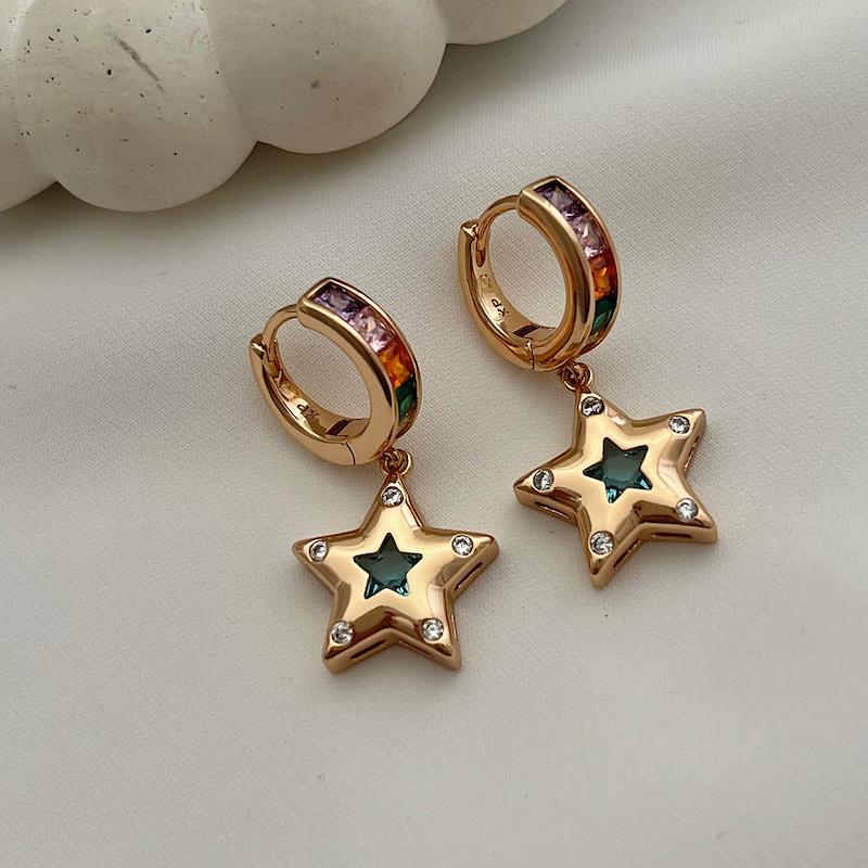 گوشواره ستاره رنگی ژوپینگ