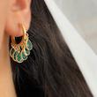 گوشواره سبز اشکی کد 318