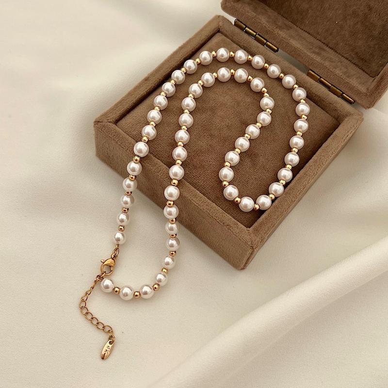 گردنبند تمام مروارید ژوپینگ کد 444