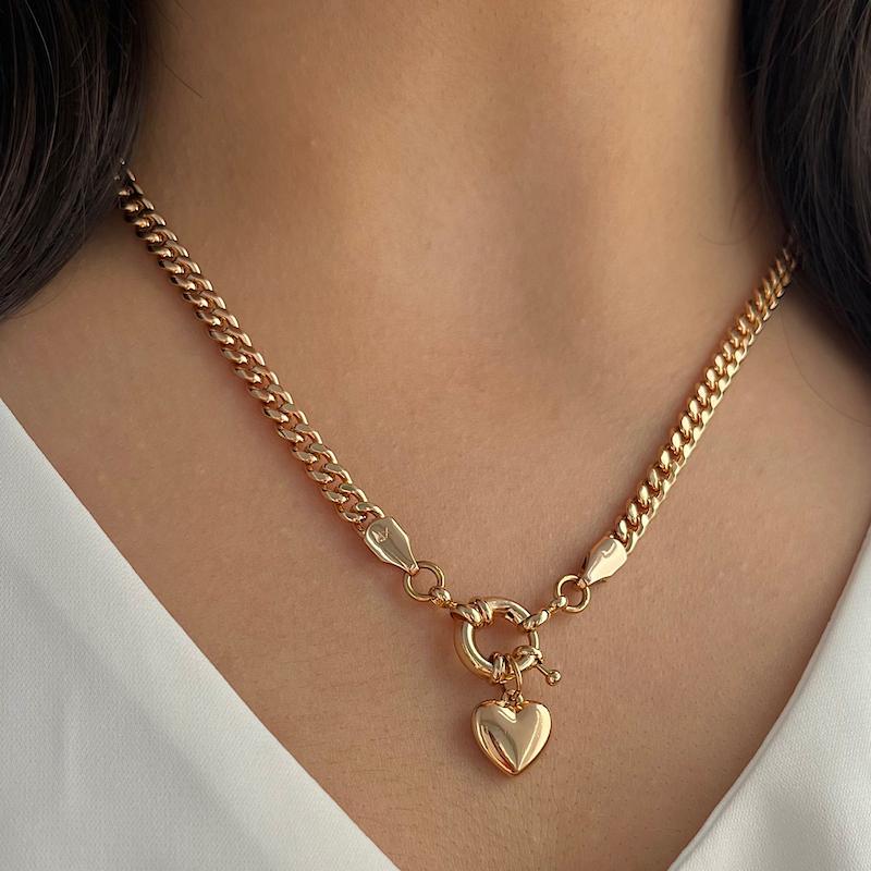 گردنبند کارتیه ژوپینگ با قفل گرد کد 448