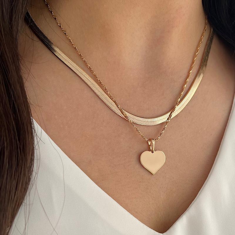 گردنبند قلب تخت ژوپینگ کد 452