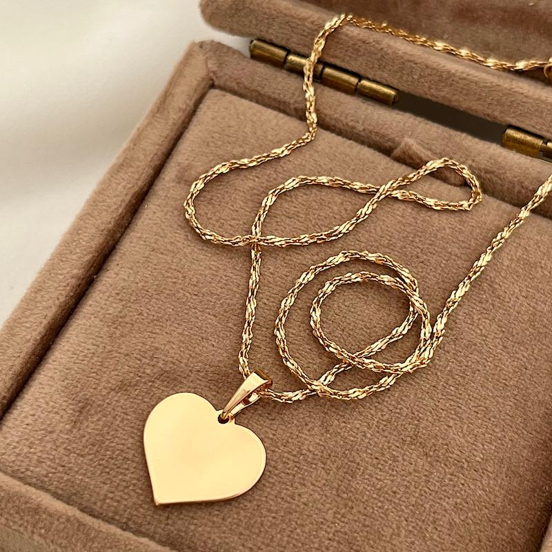 گردنبند قلب تخت ژوپینگ کد 452