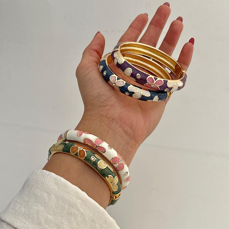 دستبندالنگویی میناکاری کد 559