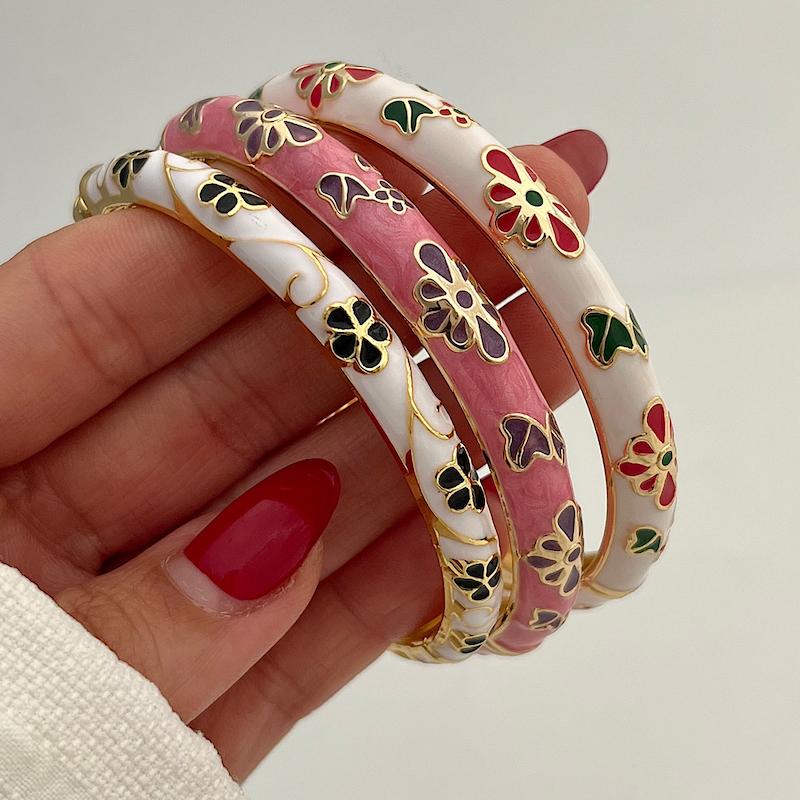 دستبندالنگویی میناکاری کد 560