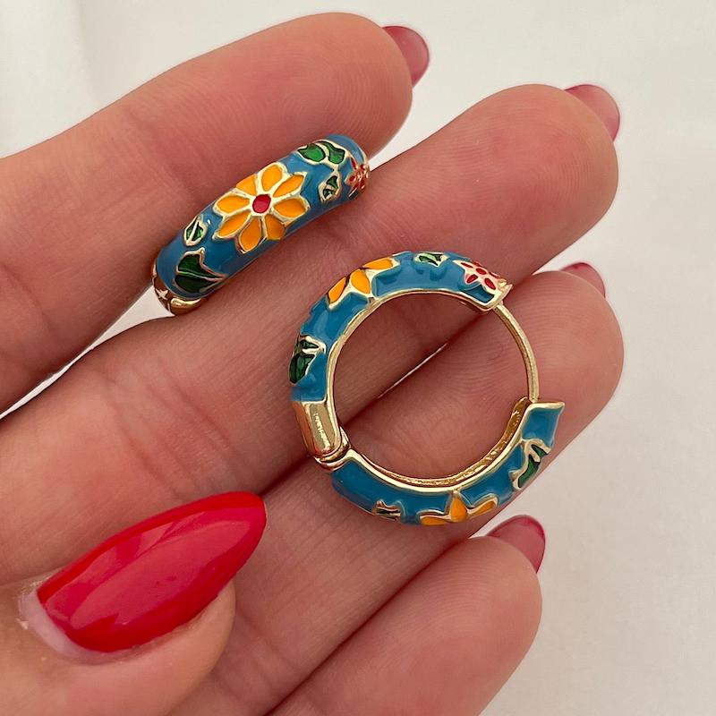 گوشواره میناکاری کد 615