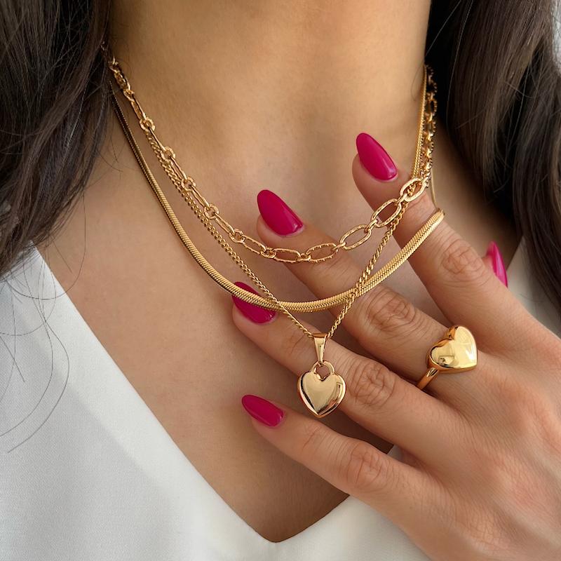 گردنبند قلب ژوپینگ، کد 640