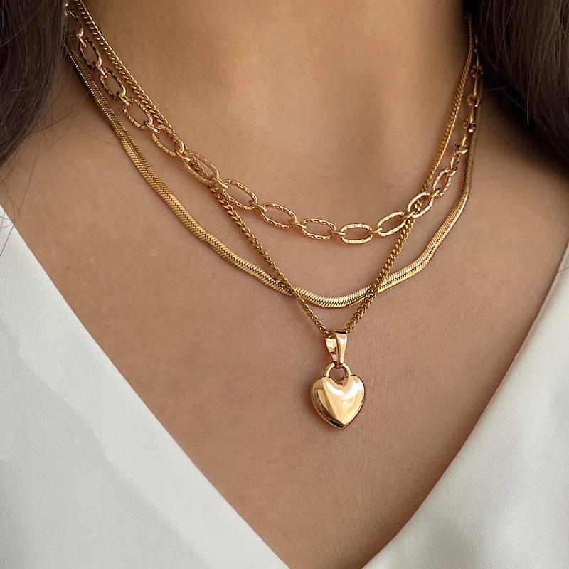 گردنبند قلب ژوپینگ، کد 640