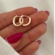 گوشواره ژوپینگ در دو سایز ، کد 691
